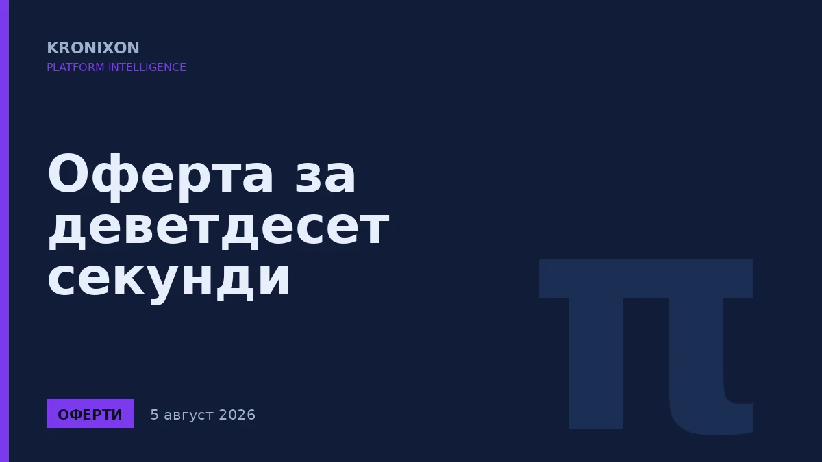 Оферта за деветдесет секунди