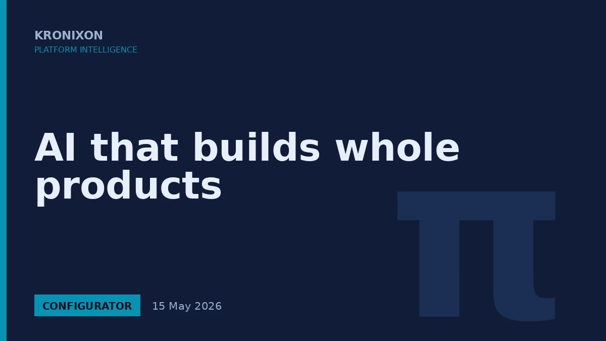 AI that builds whole products
