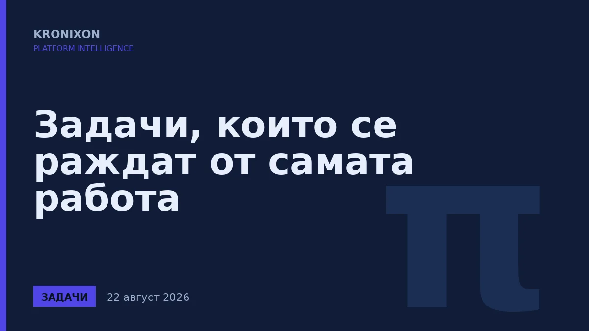 Задачи, които се раждат от самата работа