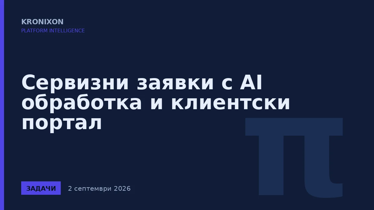 Сервизни заявки с AI обработка и клиентски портал